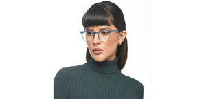 Blue Wayfarer Full Rim Unisex Eyeglasses by Lenskart Hustlr-217206
