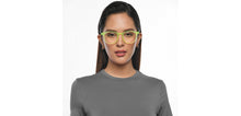 Load image into Gallery viewer, Electric Green Wayfarer Full Rim Unisex Eyeglasses by Lenskart Hustlr-217433