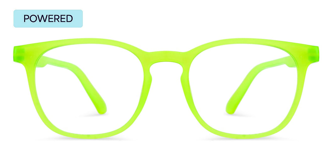 Electric Green Wayfarer Full Rim Unisex Eyeglasses by Lenskart Hustlr-217433