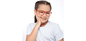 Monza Red Wayfarer Full Rim Kids Eyeglasses by Lenskart Hustlr-204143