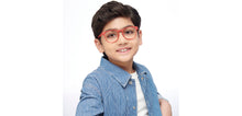 Load image into Gallery viewer, Monza Red Wayfarer Full Rim Kids Eyeglasses by Lenskart Hustlr-204143