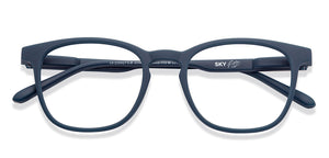 Navy Blue Wayfarer Full Rim Unisex Eyeglasses by Lenskart Hustlr-215821