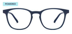 Navy Blue Wayfarer Full Rim Unisex Eyeglasses by Lenskart Hustlr-215821