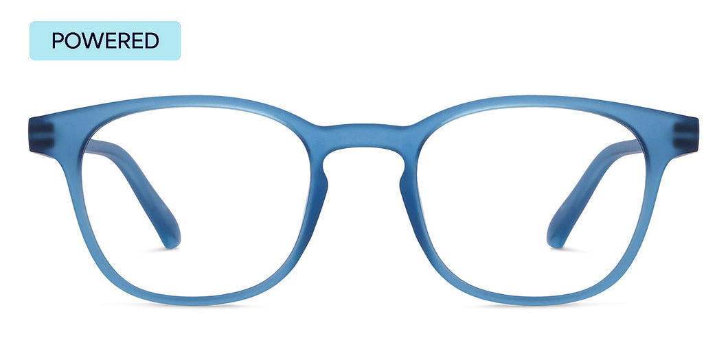 Ocean Blue Wayfarer Full Rim Unisex Eyeglasses by Lenskart Hustlr-216522