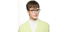 Load image into Gallery viewer, Blue Wayfarer Full Rim Unisex Eyeglasses by Lenskart Hustlr-217208