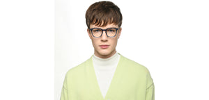 Blue Wayfarer Full Rim Unisex Eyeglasses by Lenskart Hustlr-217208