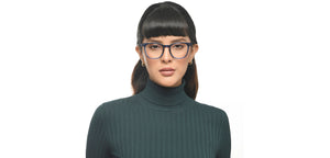 Blue Wayfarer Full Rim Unisex Eyeglasses by Lenskart Hustlr-217203