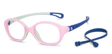 Load image into Gallery viewer, Pink Oval Full Rim Kids Eyeglasses by Hooper-204354
