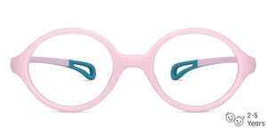 Pink Oval Full Rim Kids Eyeglasses by Hooper-204357