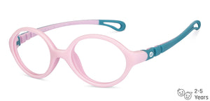 Pink Oval Full Rim Kids Eyeglasses by Hooper-204357