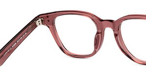 Pink Square Full Rim Unisex Eyeglasses by John Jacobs-153098