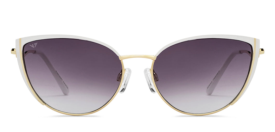 Gold Cat Eye Full Rim Women Sunglasses by Vincent Chase-209538
