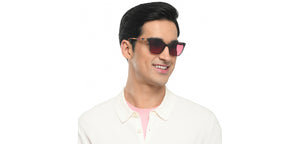 Grey Cat Eye Full Rim Women Sunglasses by Vincent Chase Polarized-215452
