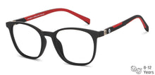 Load image into Gallery viewer, Black Square Full Rim Kids Eyeglasses by Hooper Switch-200355
