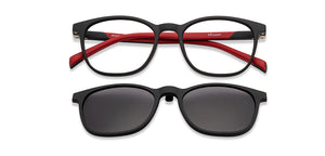Black Square Full Rim Kids Eyeglasses by Hooper Switch-200355