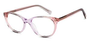 Pink Cat Eye Full Rim Unisex Eyeglasses by John Jacobs-152881