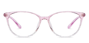 Pink Transparent Cat Eye Full Rim Women Eyeglasses by Vincent Chase-205509