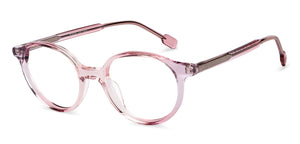 Pink Round Full Rim Women Eyeglasses by John Jacobs-152885