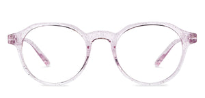 Pink Transparent Round Full Rim Women Eyeglasses by Vincent Chase-205508