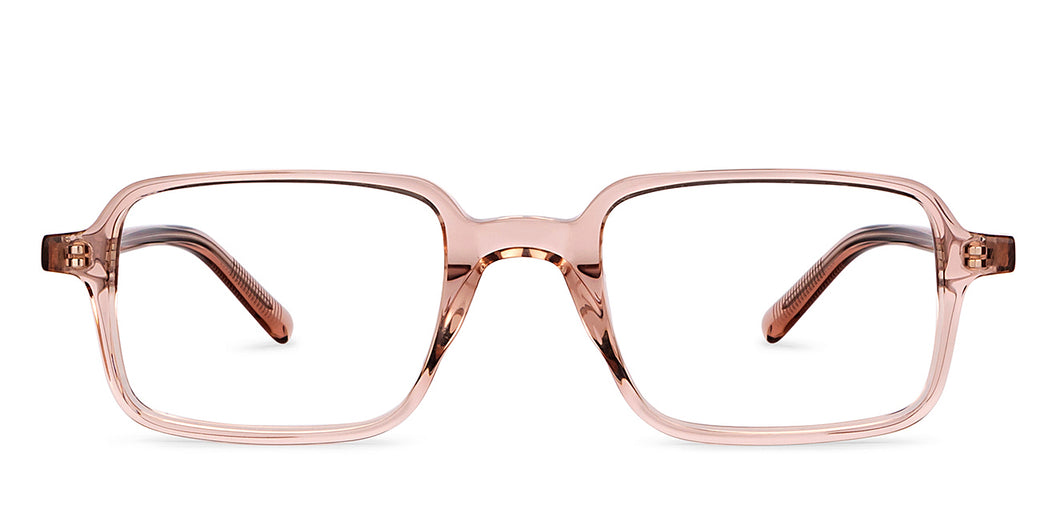 Pink Square Full Rim Unisex Eyeglasses by John Jacobs-153089