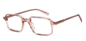 Pink Square Full Rim Unisex Eyeglasses by John Jacobs-153089