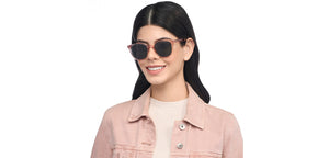 Pink Wayfarer Full Rim Women Sunglasses by John Jacobs-208303