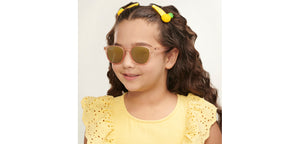 Pink Square Full Rim Kid Sunglasses by Hooper-200309