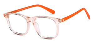 Transparent Square Full Rim Kids Eyeglasses by Hooper-152530