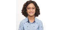 Load image into Gallery viewer, Pink Rectangle Full Rim Kids Eyeglasses by Hooper-152527