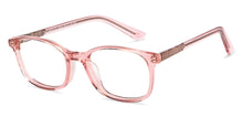 Load image into Gallery viewer, Pink Rectangle Full Rim Kids Eyeglasses by Hooper-152527