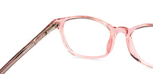 Load image into Gallery viewer, Pink Rectangle Full Rim Kids Eyeglasses by Hooper-152527