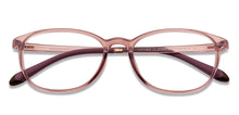 Load image into Gallery viewer, Pink Round Full Rim Women Eyeglasses by Lenskart Air-200544
