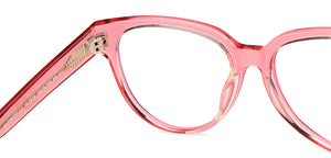 Pink Cat Eye Full Rim Women Eyeglasses by John Jacobs-152939