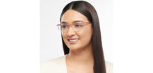 Load image into Gallery viewer, Pink Rectangle Full Rim Unisex Eyeglasses by John Jacobs-150857
