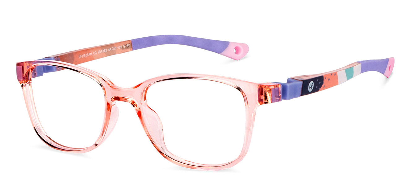 Pink Rectangle Full Rim Kids Eyeglasses by Hooper-204382