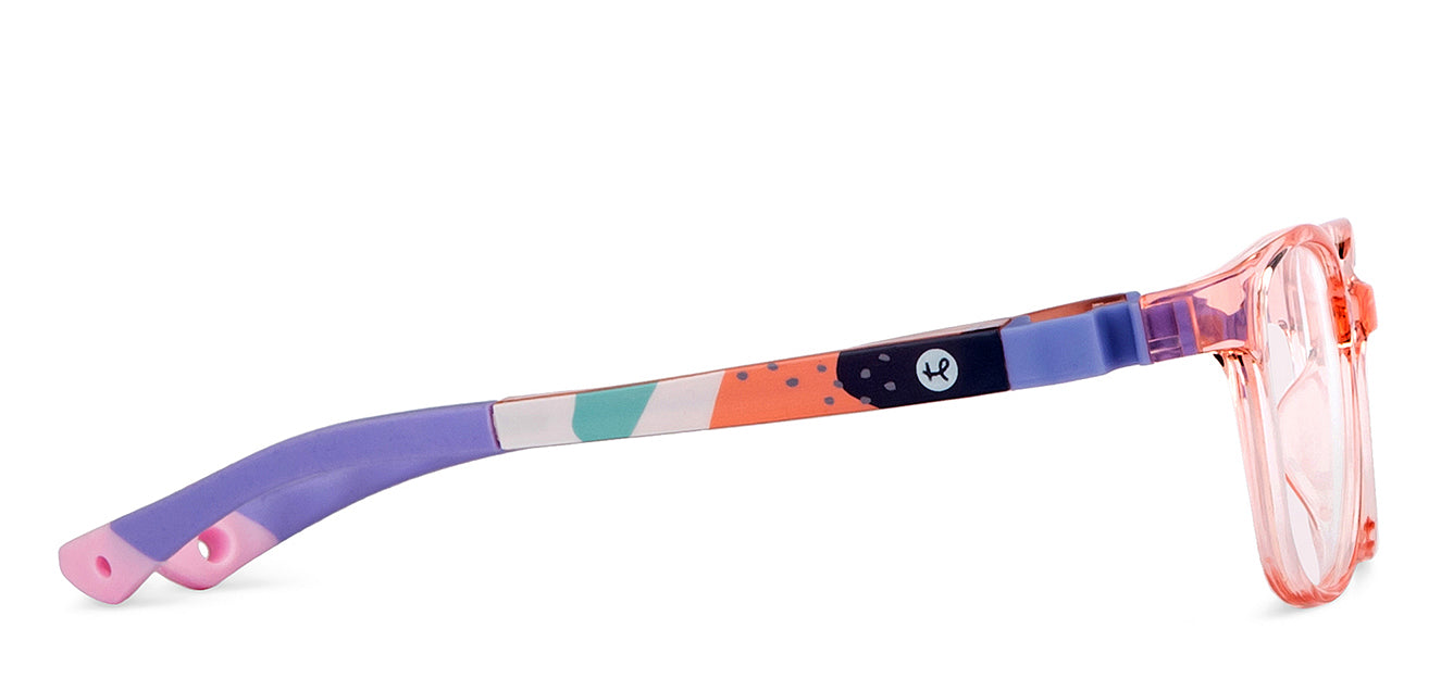 Pink Rectangle Full Rim Kids Eyeglasses by Hooper-204382