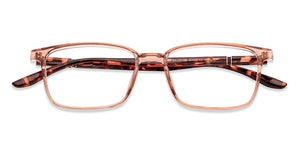 Pink Rectangle Full Rim Unisex Eyeglasses by Lenskart Air-150569