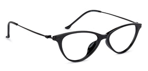 Black Cat Eye Full Rim Women Eyeglasses by Lenskart Air Online-140195