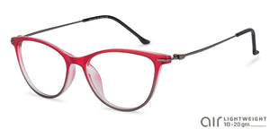 Red Cat Eye Full Rim Women Eyeglasses by Lenskart Air Online-140199