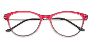 Red Cat Eye Full Rim Women Eyeglasses by Lenskart Air Online-140199