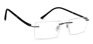 Grey Rectangle Rimless Unisex Eyeglasses by Vincent Chase Online-142313