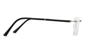 Grey Rectangle Rimless Unisex Eyeglasses by Vincent Chase Online-142313
