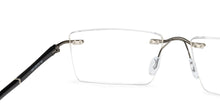 Load image into Gallery viewer, Grey Rectangle Rimless Unisex Eyeglasses by Vincent Chase Online-142313