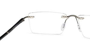 Grey Rectangle Rimless Unisex Eyeglasses by Vincent Chase Online-142313