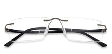 Load image into Gallery viewer, Grey Rectangle Rimless Unisex Eyeglasses by Vincent Chase Online-142313