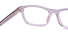 Load image into Gallery viewer, Purple Rectangle Full Rim Women Eyeglasses by Fossil-201224