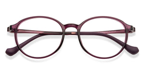 Purple Round Full Rim Unisex Eyeglasses by Lenskart Air-151935
