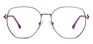 Purple Square Full Rim Women Eyeglasses by John Jacobs-152685