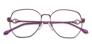 Purple Square Full Rim Women Eyeglasses by John Jacobs-152685