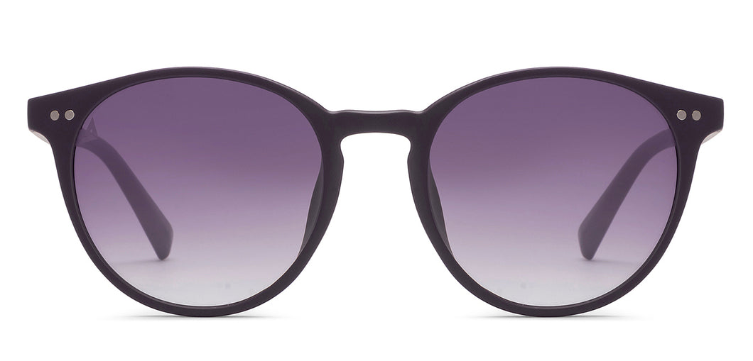 Purple Round Full Rim Unisex Sunglasses by Vincent Chase Polarized-212317